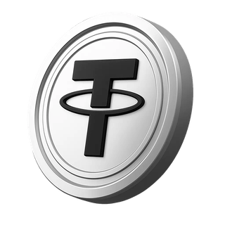 Tether USDT kovanec v razdelku s podatki o računu